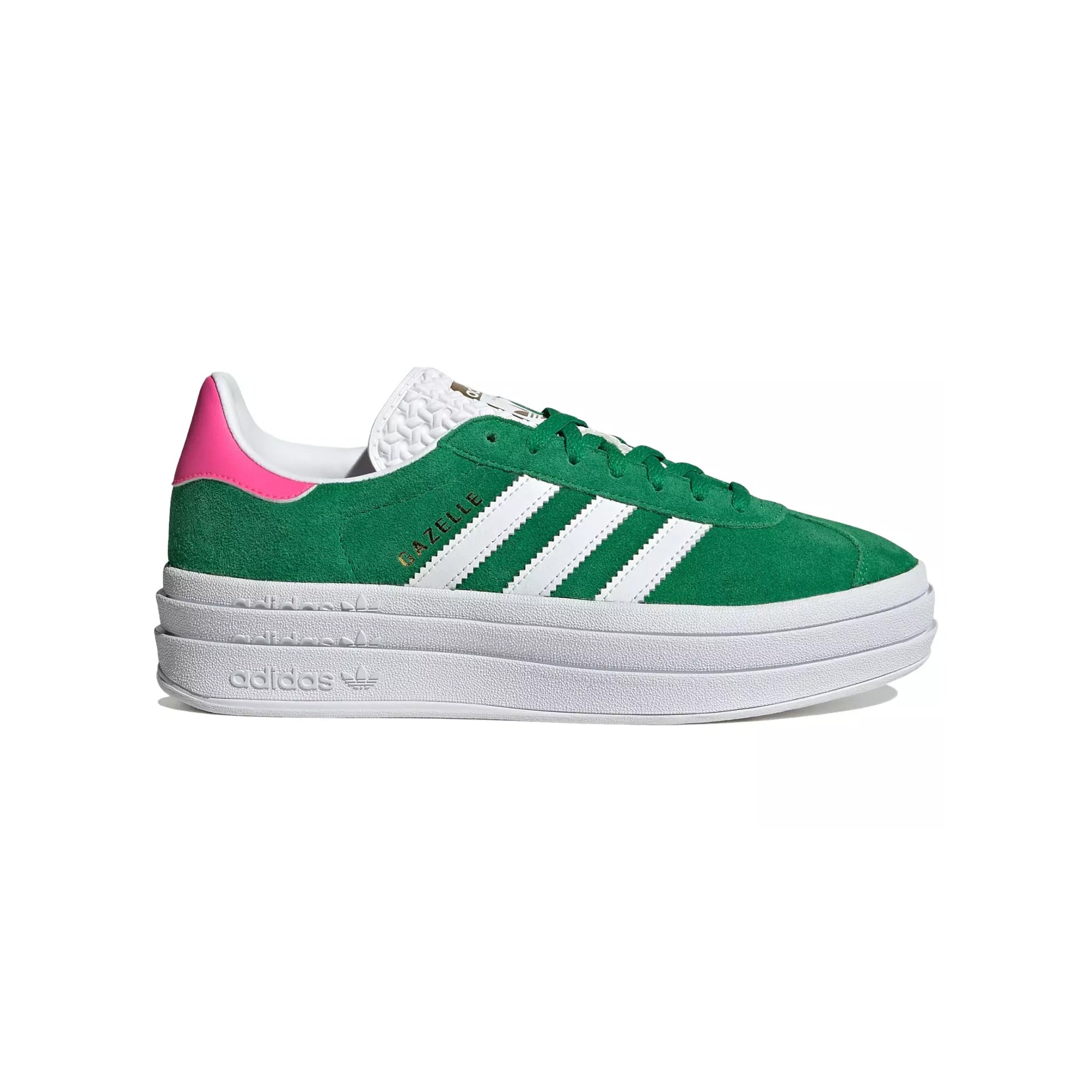 Adidas Originals Gazelle Bold Damen Grün Suede Platform