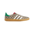 Sneaker Adidas Gazelle x Gucci Beige mit Monogramma GG und Sohle Gum