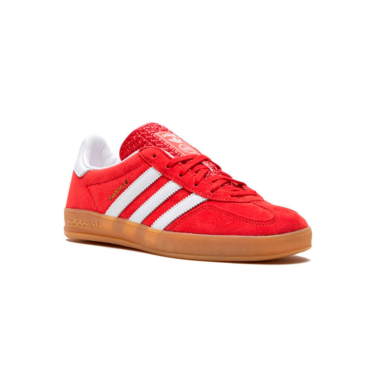 Sneaker Adidas Gazelle Indoor Rot und Weiß mit Sohle in Gummi