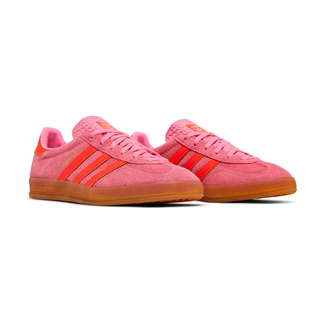 Sneaker Adidas Gazelle Indoor Rosa Beam und Rot Solar in Suede