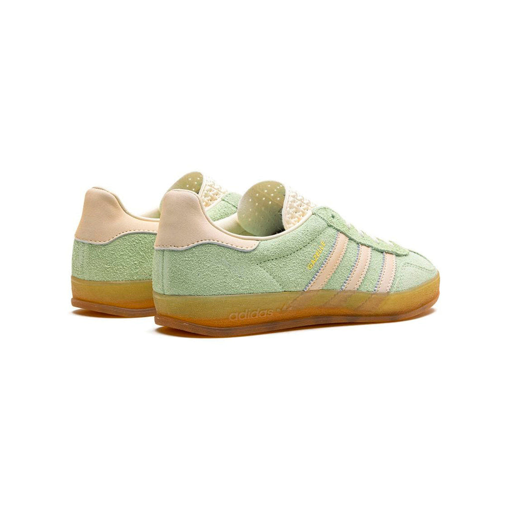 Sneaker Adidas Gazelle Indoor Grün Pastello und Beige in Suede