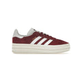 Adidas Gazelle Bold Schuhe Rot Ombra mit Strisce Weiß Damen Platform Vintage