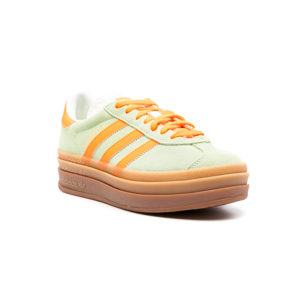 Adidas Gazelle Bold Schuhe Grün Hell und Orange Damen Retro