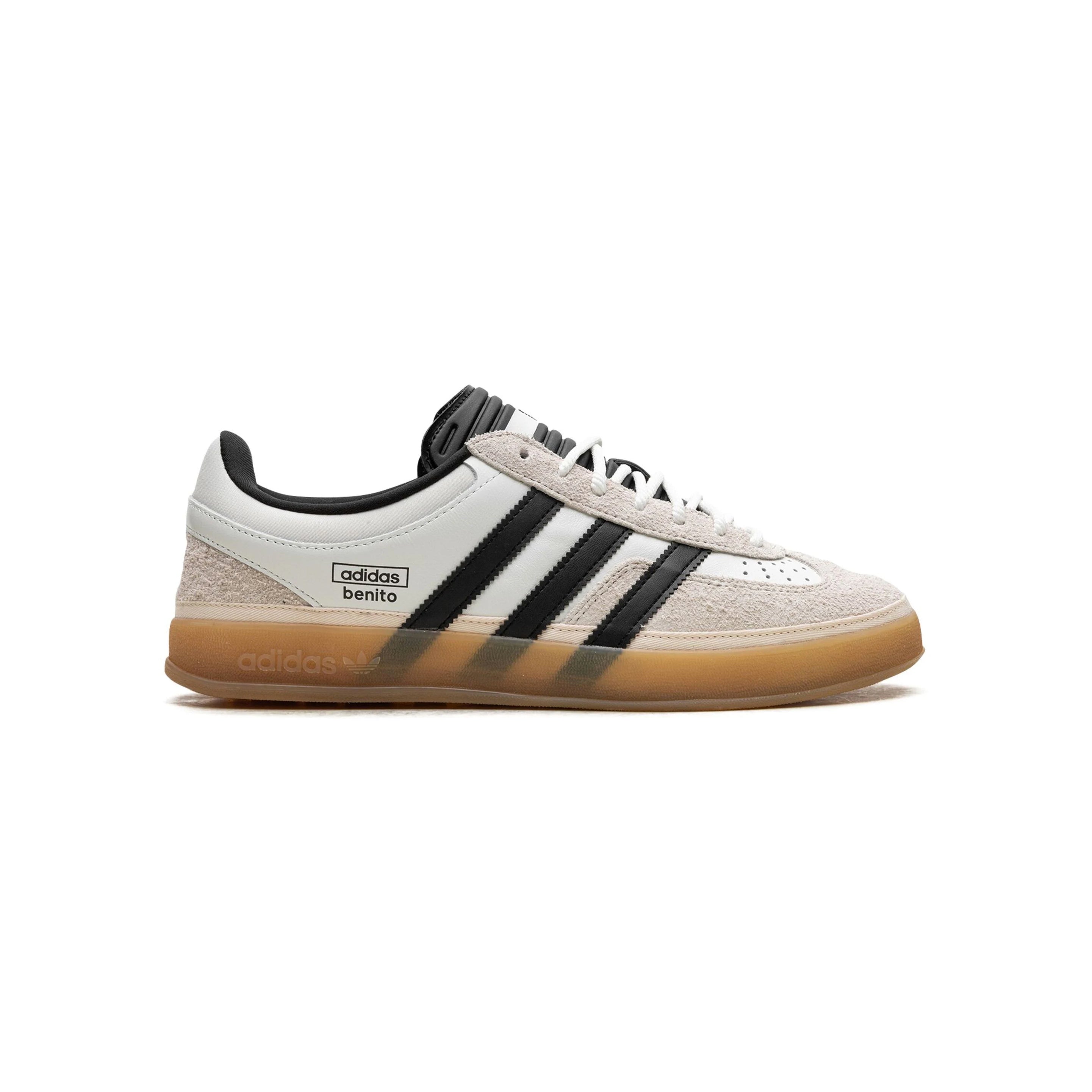 Sneaker Adidas Gazelle Indoor x Bad Bunny Benito Weiß Schwarz Suede