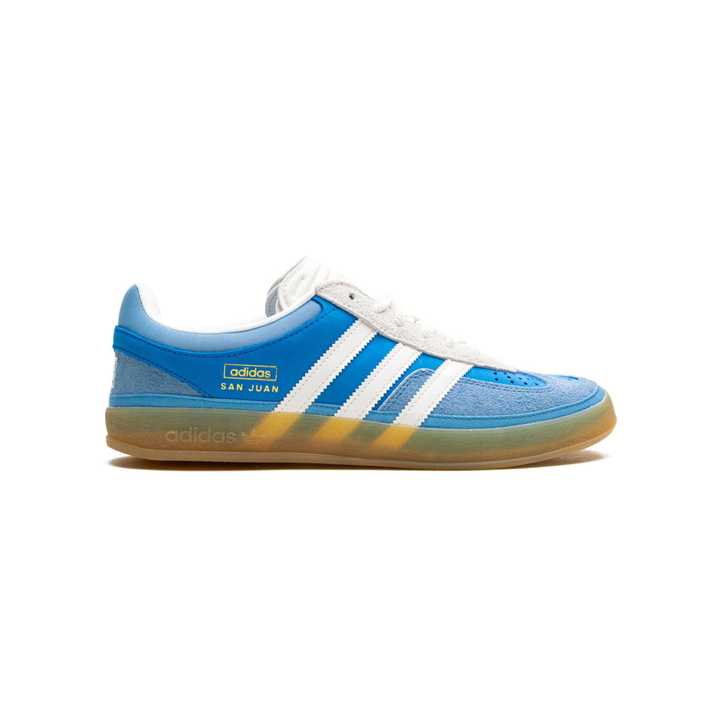 Sneaker Adidas Gazelle Indoor x Bad Bunny San Juan Blau Weiß Suede