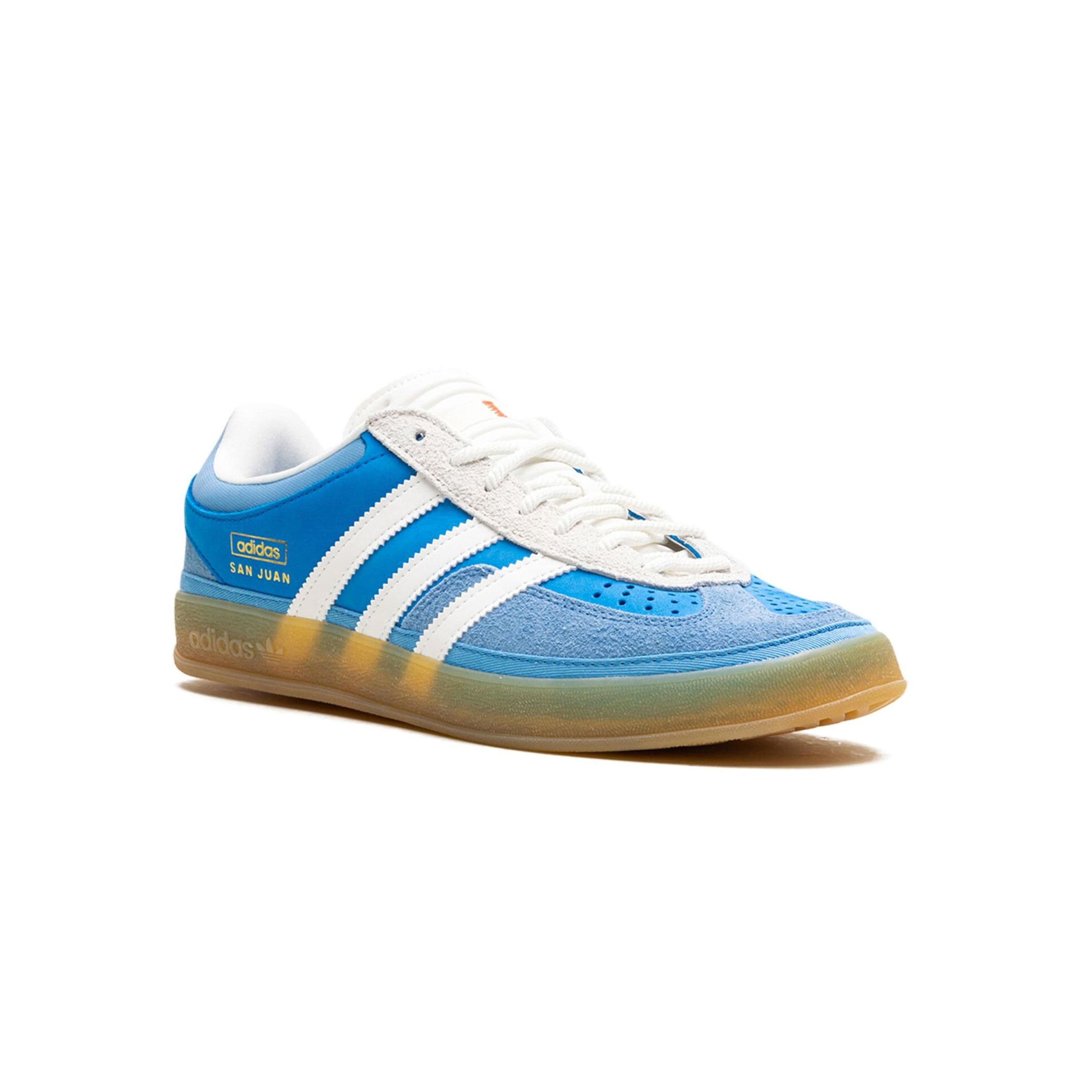 Sneaker Adidas Gazelle Indoor x Bad Bunny San Juan Blau Weiß Suede
