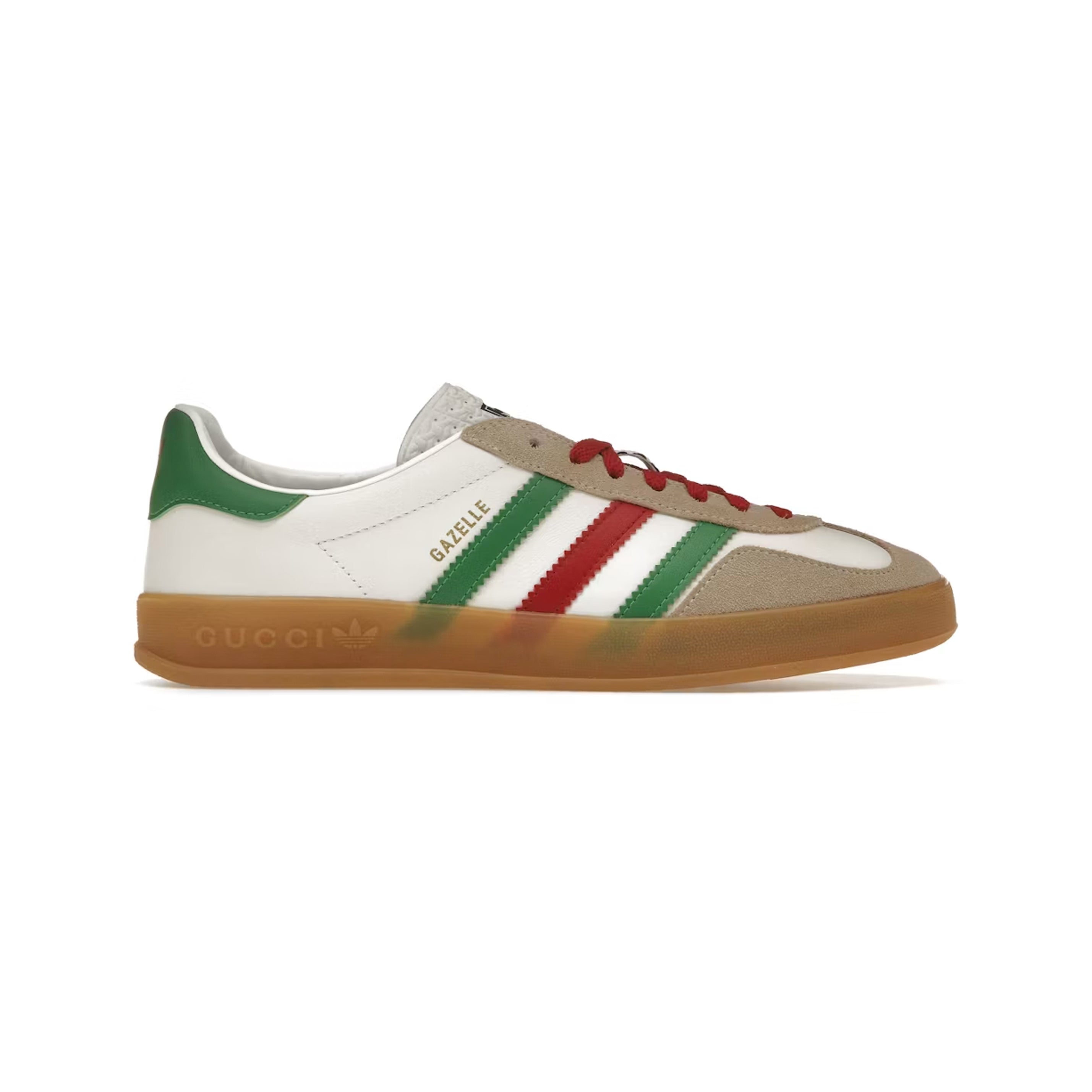 Adidas Gazelle x Gucci Weiß Grün Rot Schuhe Ikonisch