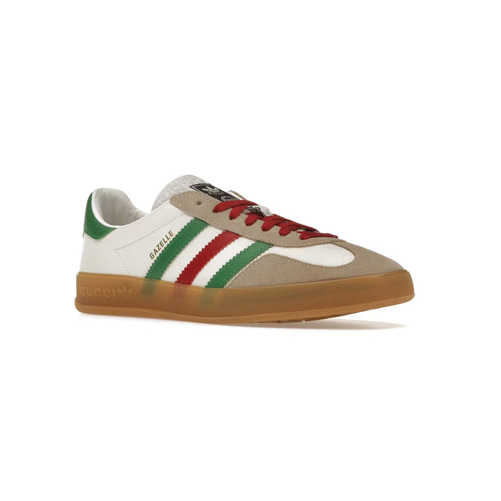 Adidas Gazelle x Gucci Weiß Grün Rot Schuhe Ikonisch