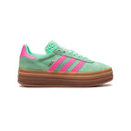 Adidas Gazelle Bold Schuhe Grün Menta mit Details Rosa Damen Platform