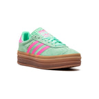 Adidas Gazelle Bold Schuhe Grün Menta mit Details Rosa Damen Platform