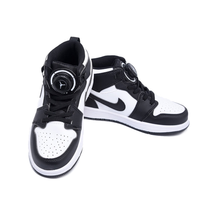 Nike Air Jordan 1 High Kinder Weiß und Schwarz Panda mit Boa