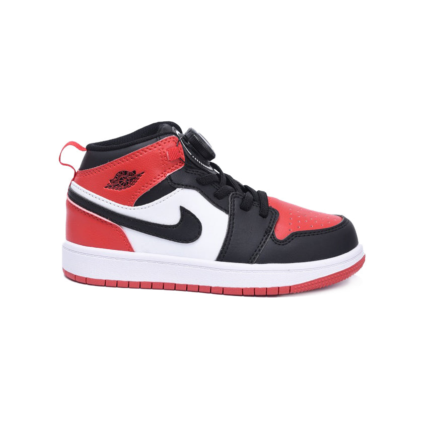 Nike Air Jordan 1 High Kinder Rot und Schwarz Bred Toe Sneaker