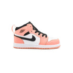 Nike Air Jordan 1 Mid Bambina Rosa Quarzo Schwarz Weiß Elegant