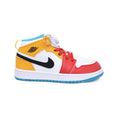Nike Air Jordan 1 Mid Kinder Multicolore Rot Gelb und Blau