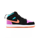 Nike Air Jordan 1 Mid Kinder Multicolor Schwarz Rosa Orange