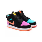 Nike Air Jordan 1 Mid Kinder Multicolor Schwarz Rosa Orange