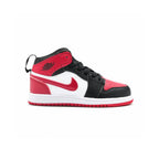 Nike Air Jordan 1 Mid Kinder Rot Schwarz Weiß Klassisch