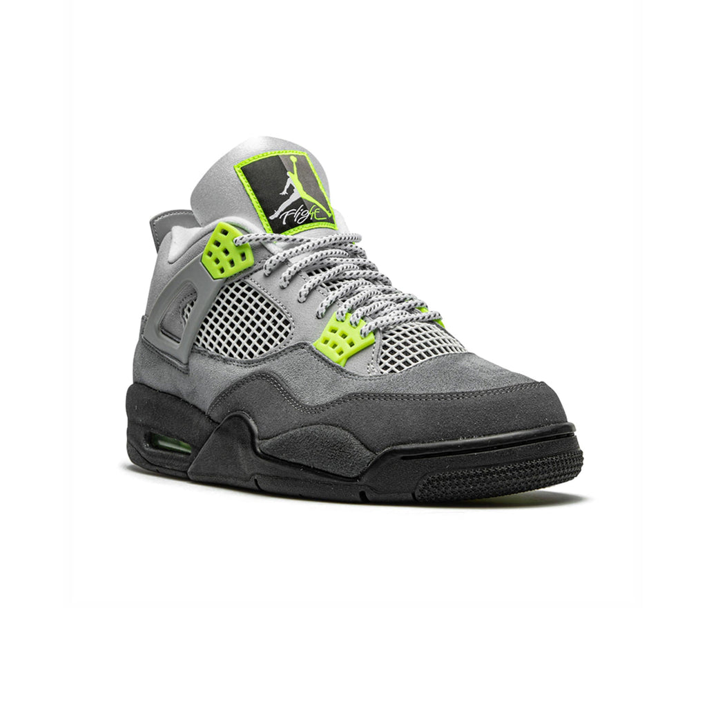 Nike Air Jordan 4 Retro SE Grau Neon Grün Herren