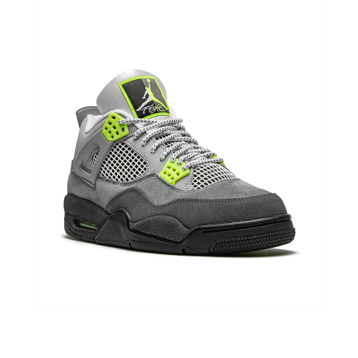 Nike Air Jordan 4 Retro SE Grau Neon Grün Herren