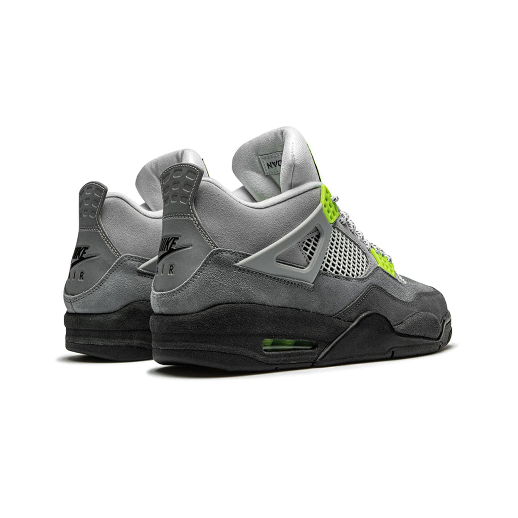 Nike Air Jordan 4 Retro SE Grau Neon Grün Herren