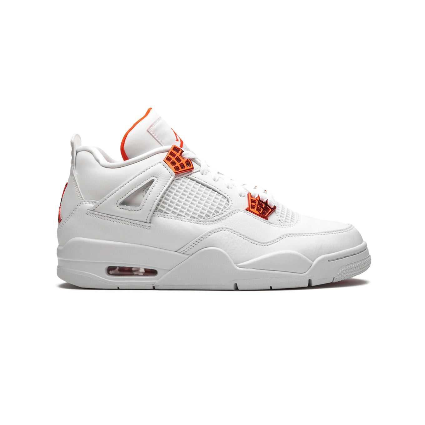 Nike Air Jordan 4 Retro Metallic Orange Weiß Orange Herren