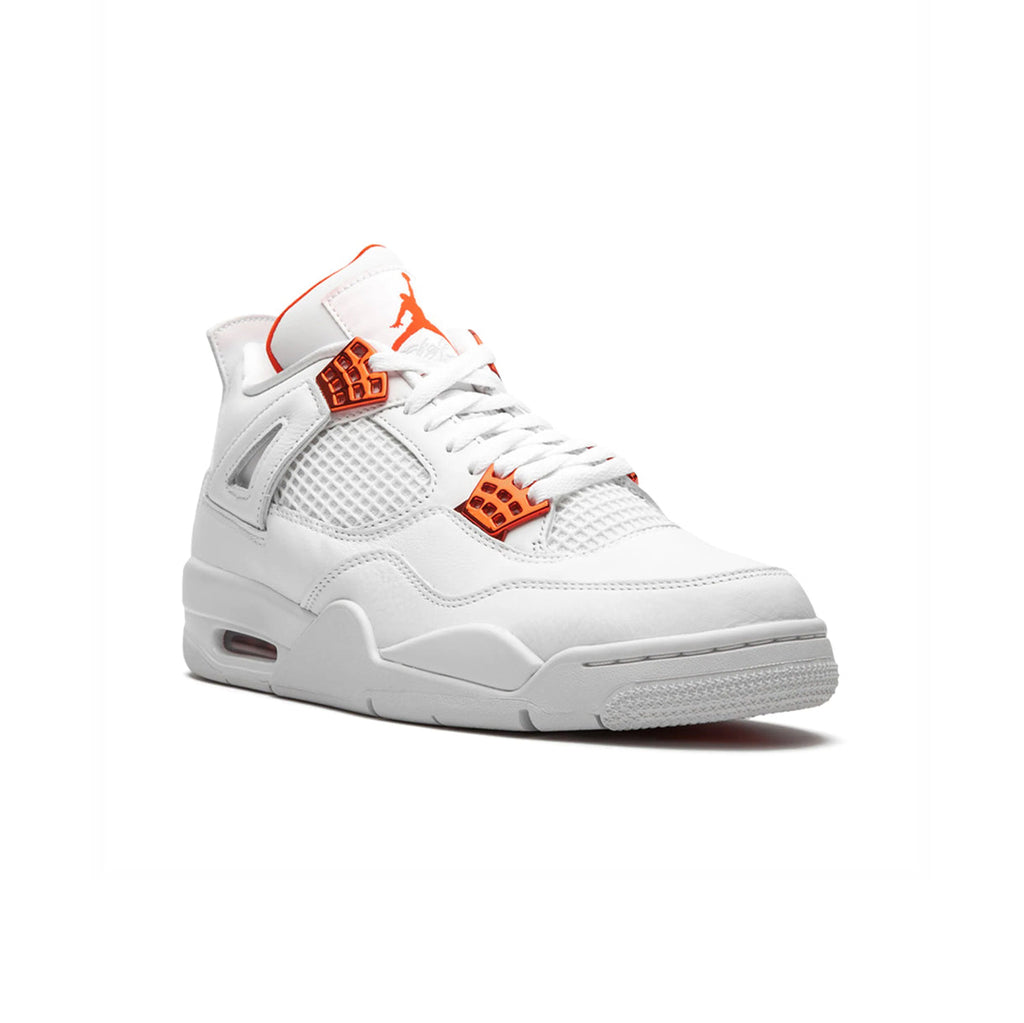 Nike Air Jordan 4 Retro Metallic Orange Weiß Orange Herren