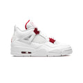 Nike Air Jordan 4 Retro Metallic Rot Weiß Rot Herren