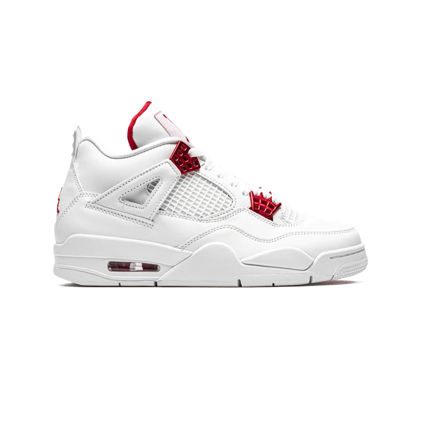 Nike Air Jordan 4 Retro Metallic Rot Weiß Rot Herren