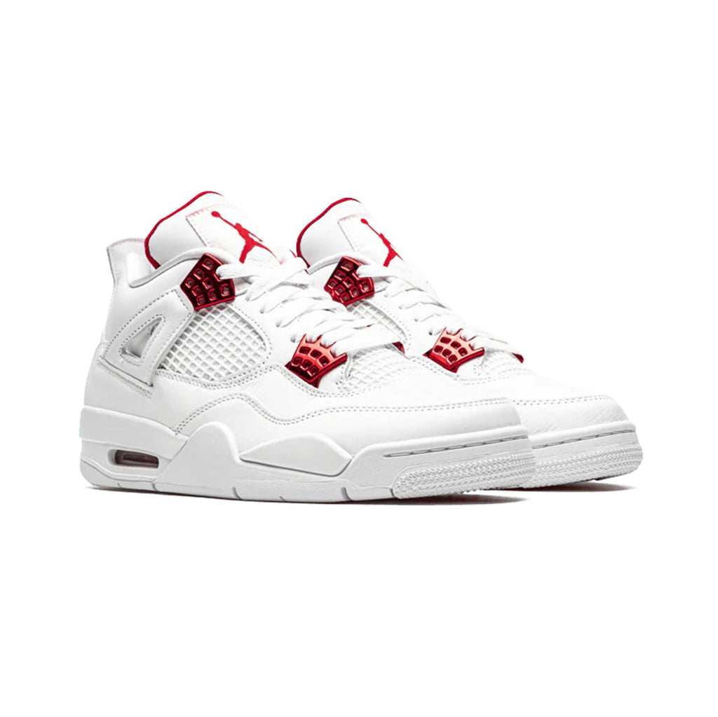 Nike Air Jordan 4 Retro Metallic Rot Weiß Rot Herren