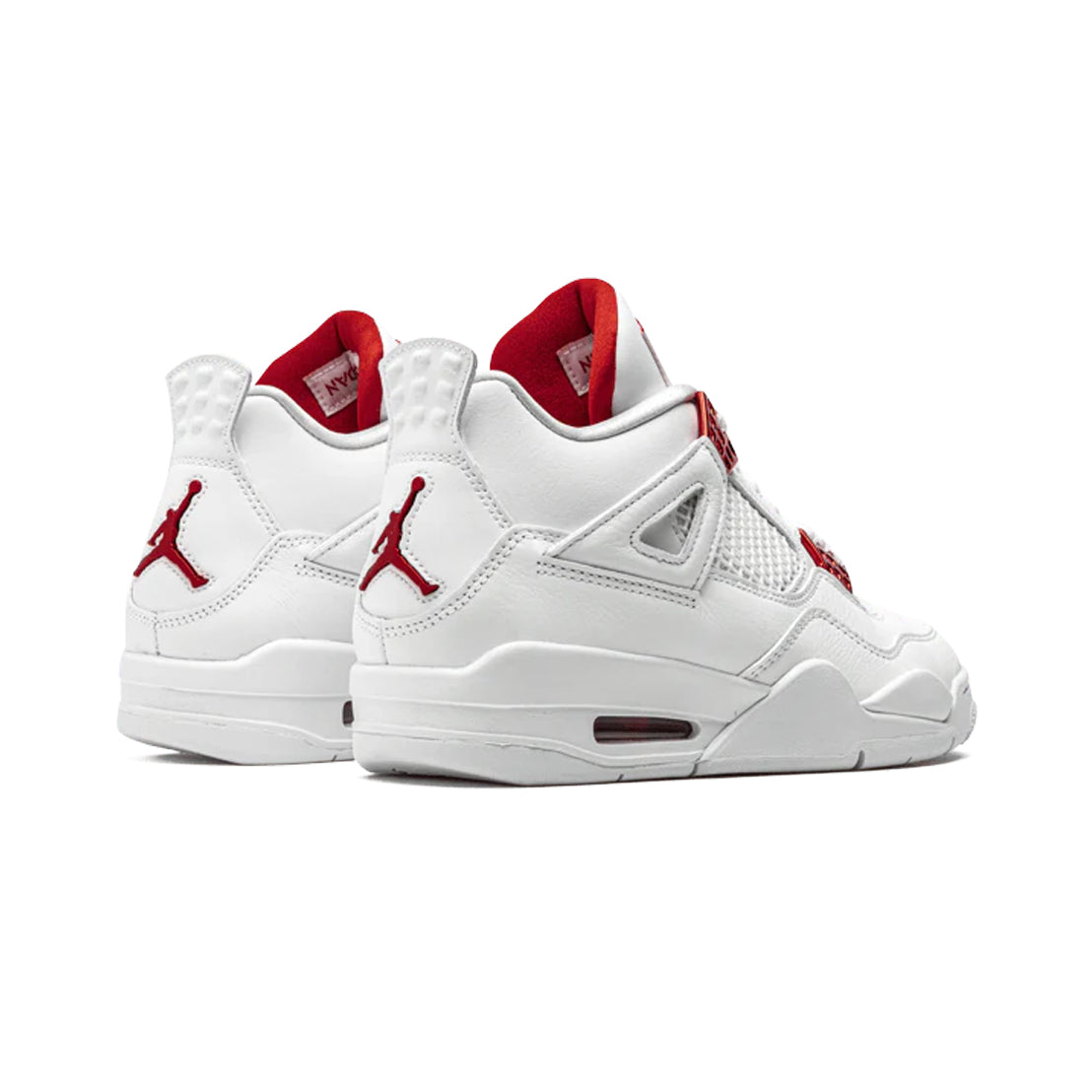 Nike Air Jordan 4 Retro Metallic Rot Weiß Rot Herren