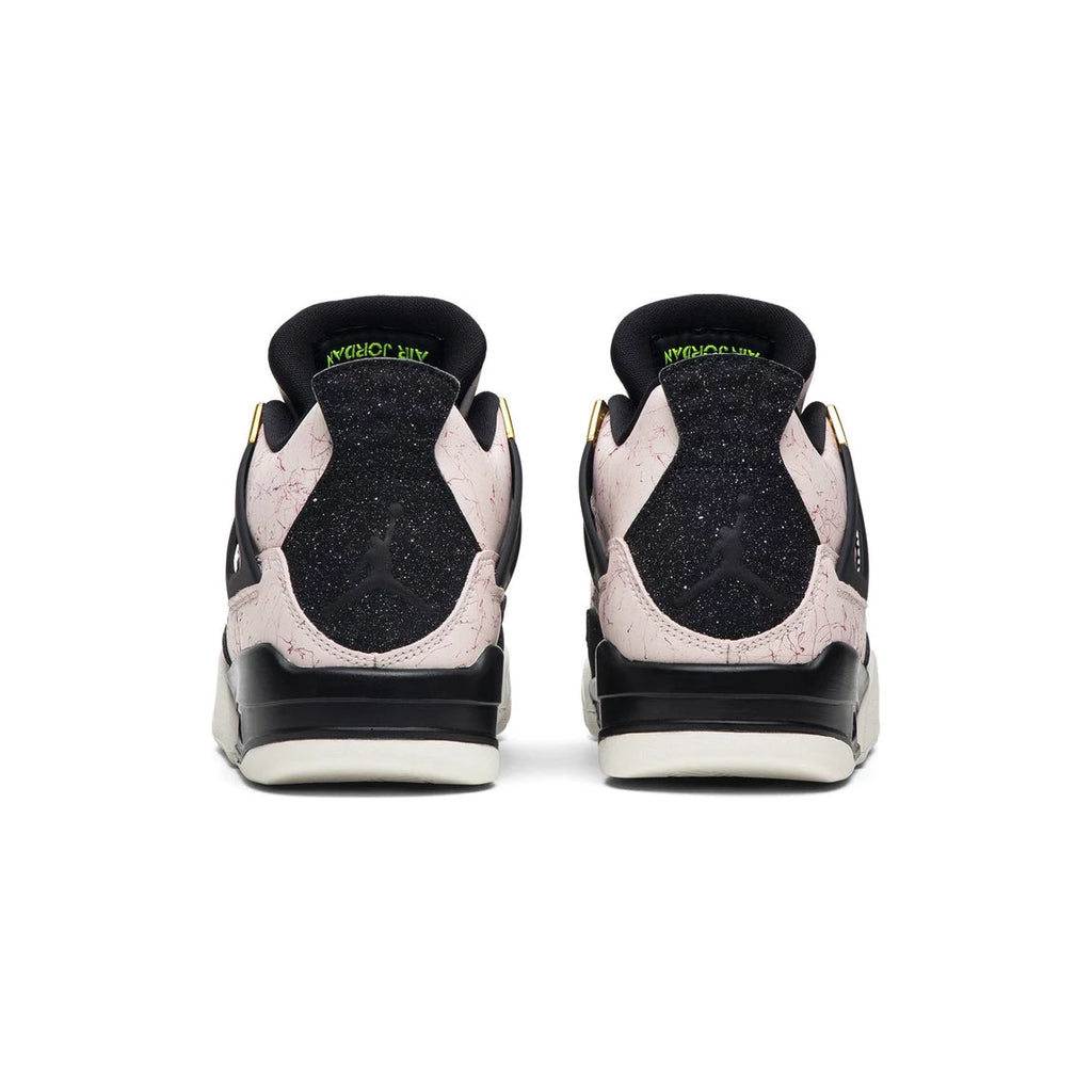 Nike Air Jordan 4 Retro Splatter Rosa Schwarz Gold Damen
