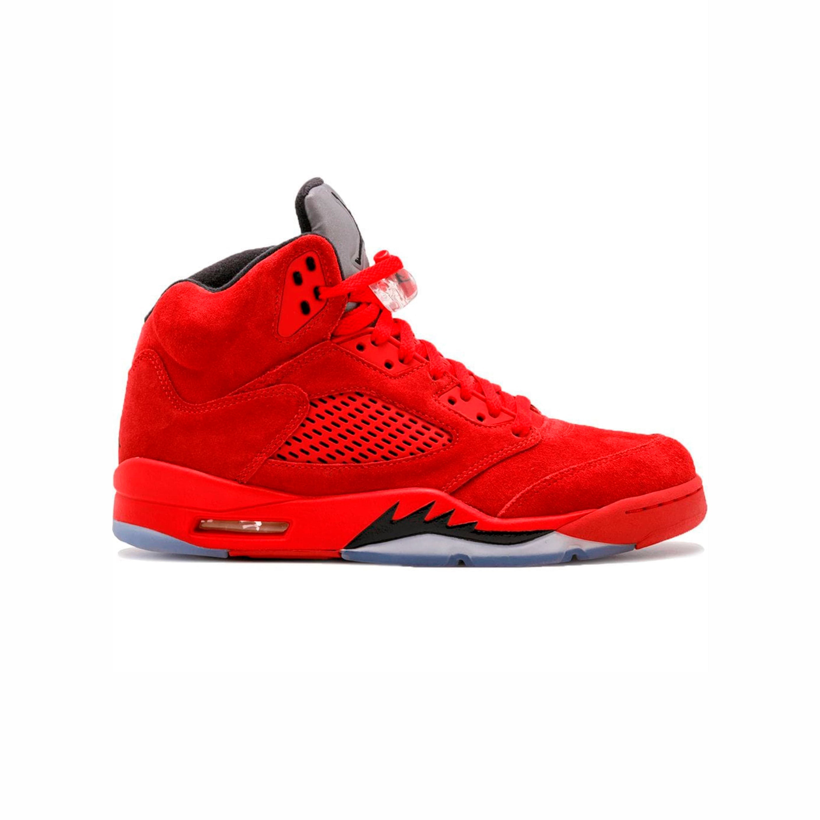 Nike Air Jordan 5 Retro Rot Suede Fuoco Herren