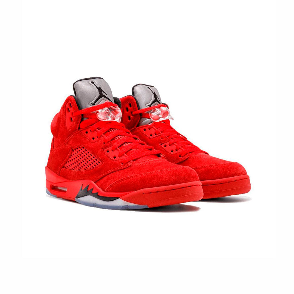Nike Air Jordan 5 Retro Rot Suede Fuoco Herren