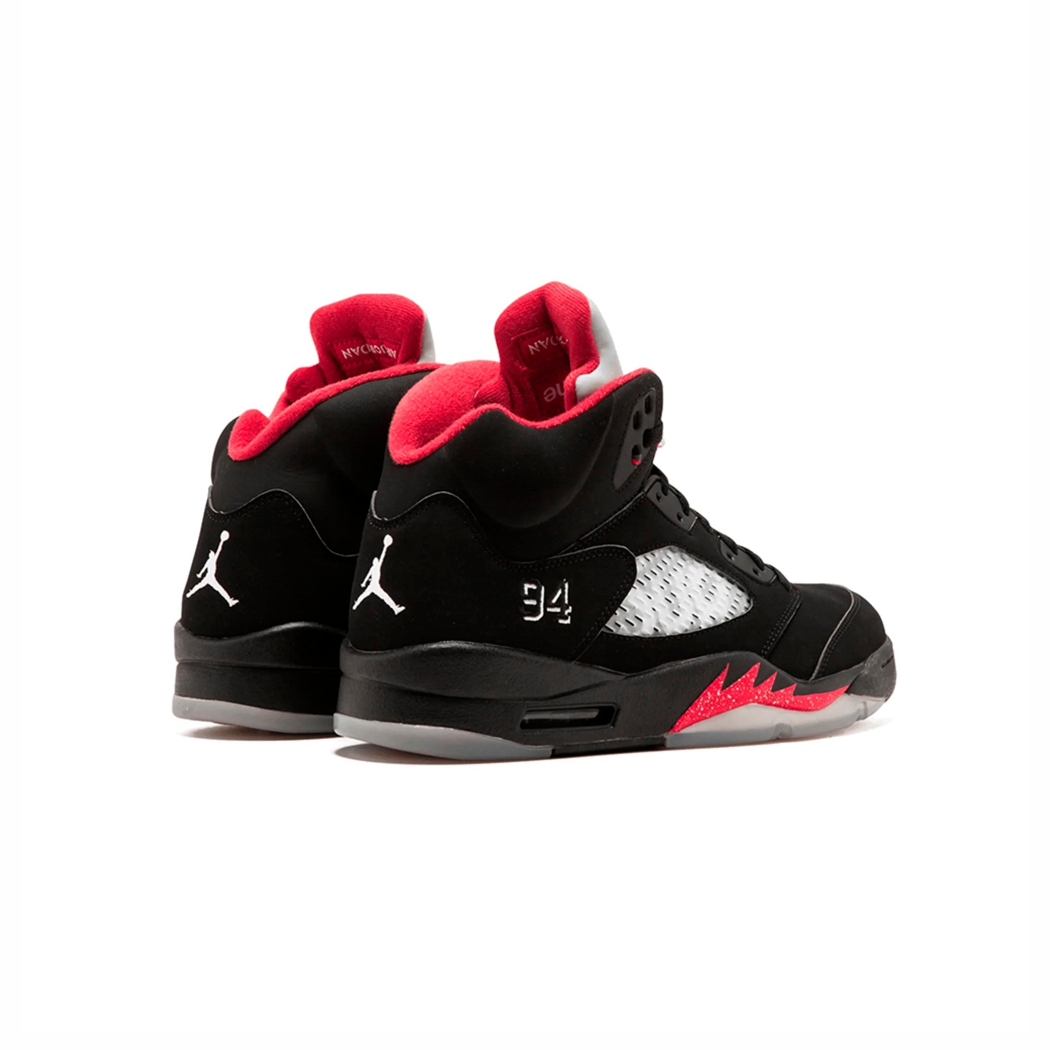 Nike Air Jordan 5 Retro Supreme Schwarz Rot Silber Herren