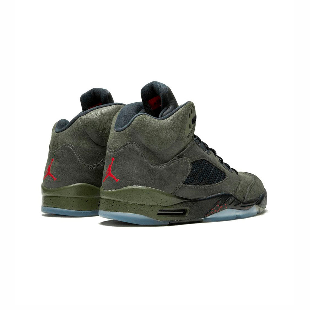 Nike Air Jordan 5 Retro Fear Pack Grün Oliva Schwarz Herren