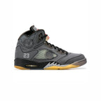Nike Air Jordan 5 Retro Off-Weiß Grau Schwarz Gelb Herren