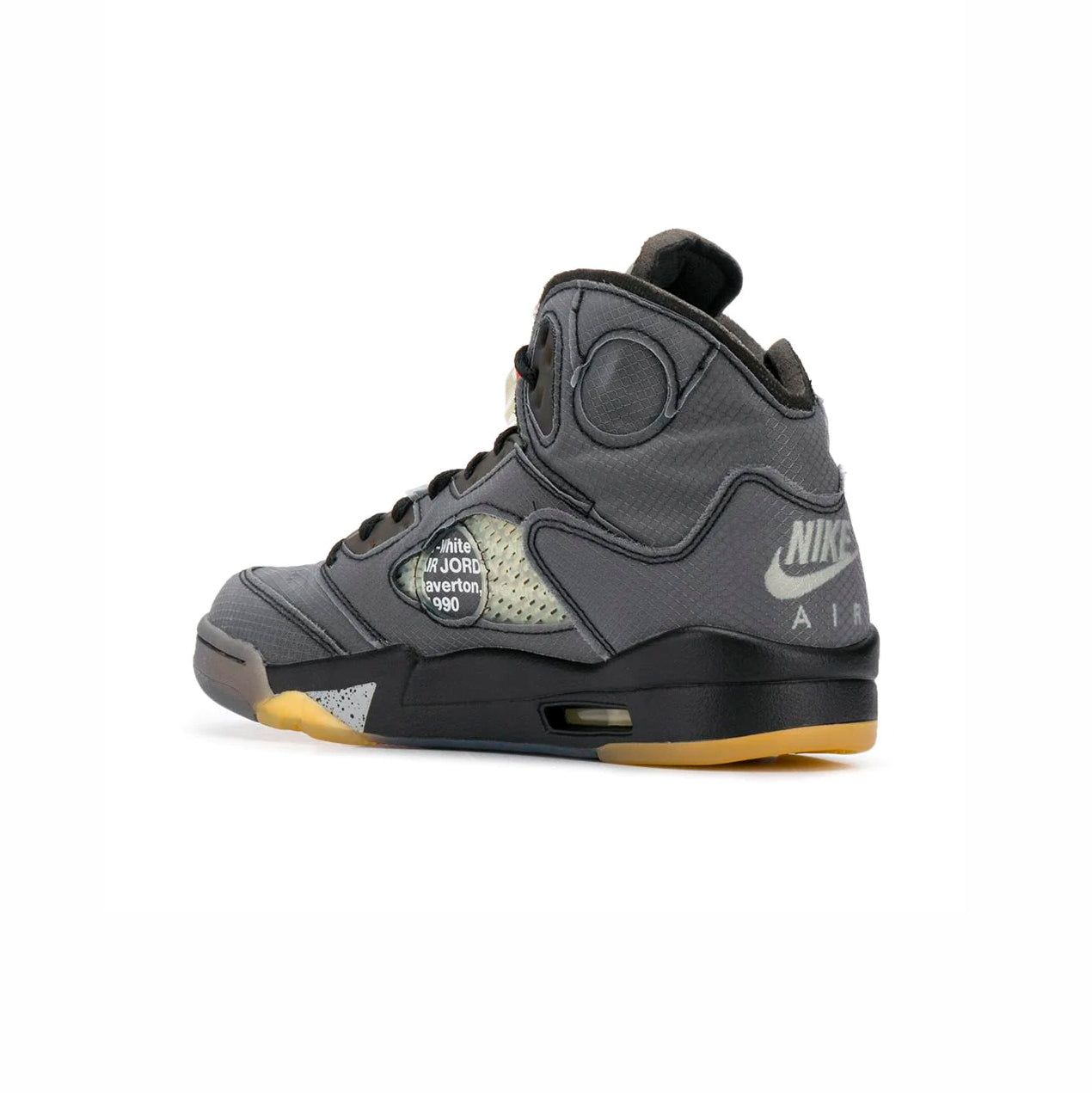 Nike Air Jordan 5 Retro Off-Weiß Grau Schwarz Gelb Herren