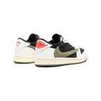 Nike Air Jordan 1 Low OG Travis Scott Reverse Oliv Schwarz Weiß Herren