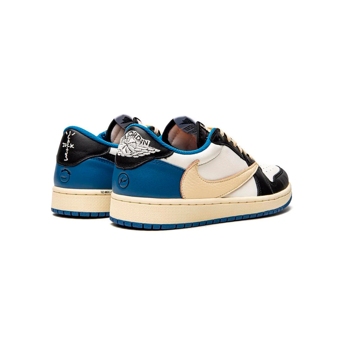Nike Air Jordan 1 Low OG Travis Scott Fragment Blau Schwarz Weiß Herren