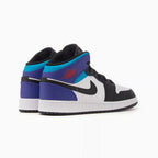 Nike Air Jordan 1 Mid Schwarz Weiß Violett Grape Retro