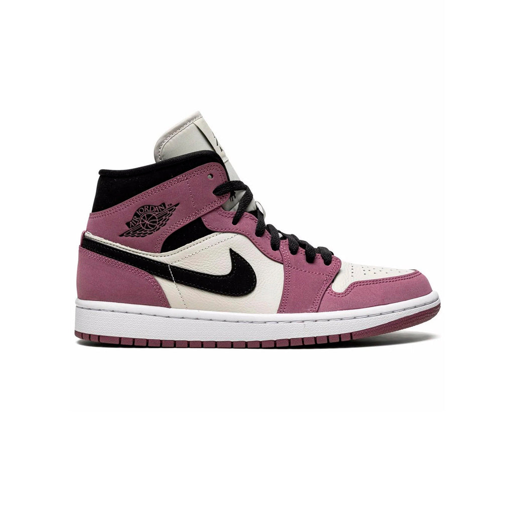 Nike Air Jordan 1 Mid Rosa Berry Schwarz Weiß Damen