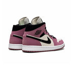 Nike Air Jordan 1 Mid Rosa Berry Schwarz Weiß Damen