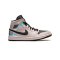 Nike Air Jordan 1 Mid Rosa Iridescente Schwarz Damen