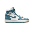 Nike Air Jordan 1 High in Denim Hellblau und Weiß