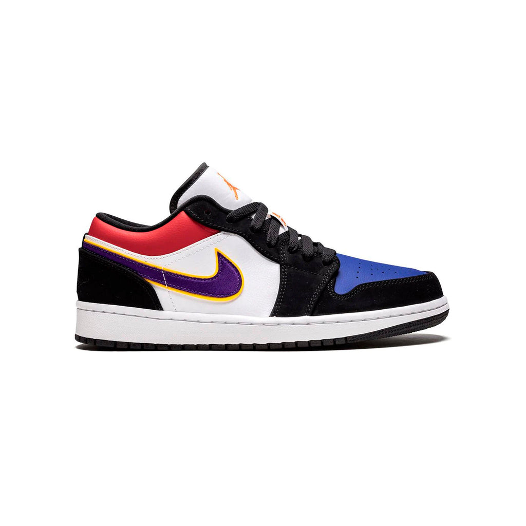 Nike Air Jordan 1 Low Multicolore Lakers Violett Gelb Weiß