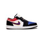 Nike Air Jordan 1 Low Multicolore Lakers Violett Gelb Weiß