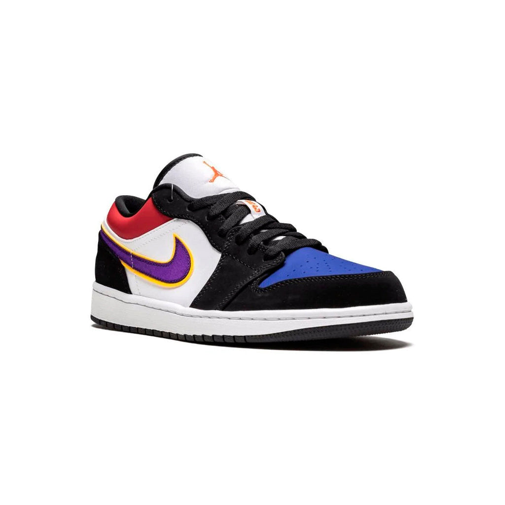 Nike Air Jordan 1 Low Multicolore Lakers Violett Gelb Weiß