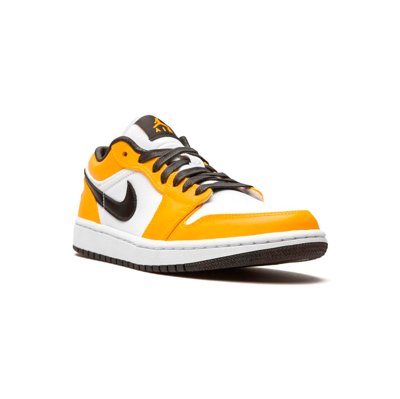 Nike Air Jordan 1 Low Orange Laser Weiß Schwarz Leder Premium