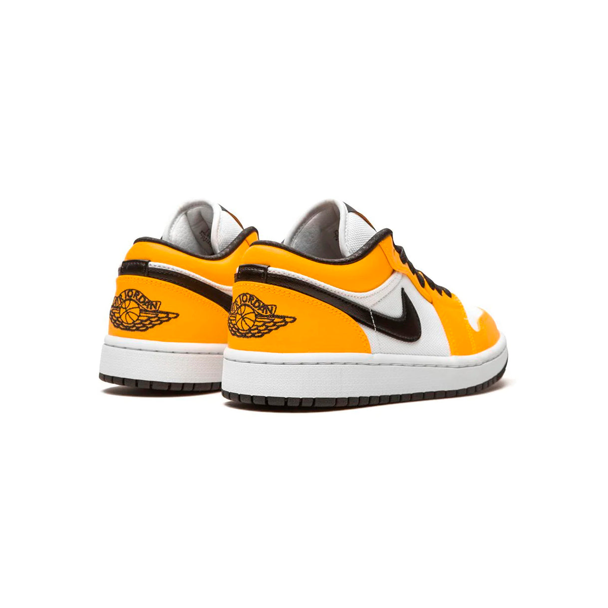 Nike Air Jordan 1 Low Orange Laser Weiß Schwarz Leder Premium