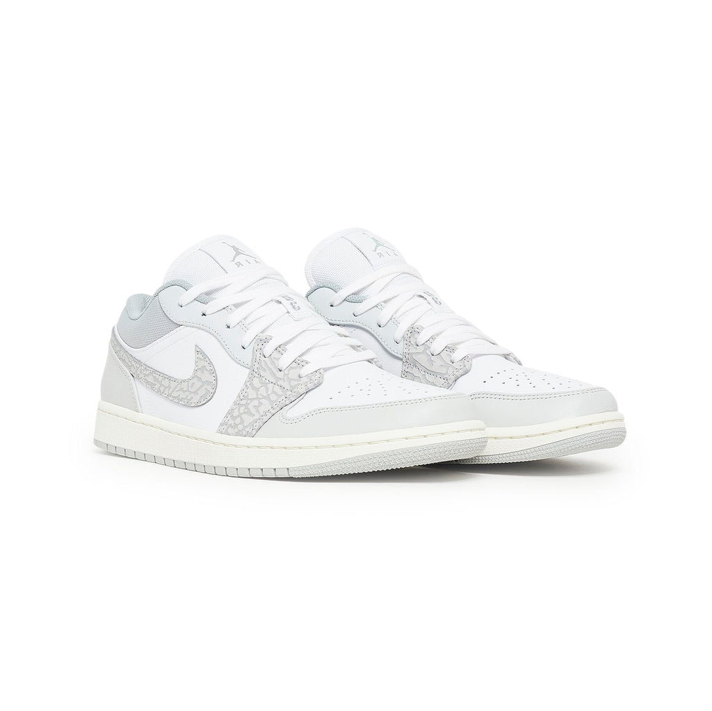 Nike Air Jordan 1 Low Grau Fumo Print Elephant Weiß